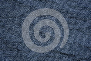 Black cotton fabric texture background, Wrinkle surface textile, wallpaper, banner