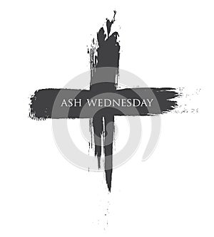 The Black cross of ash wednesday