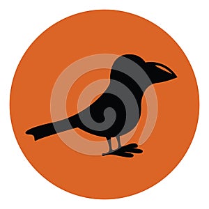 Black crow, icon