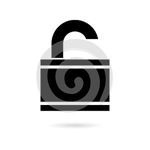 Black Data breach icon or logo