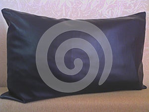 Black decorative pillow