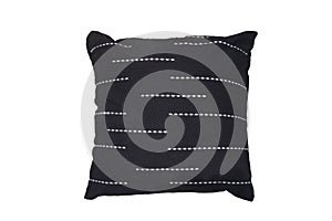 Black decorative pillow