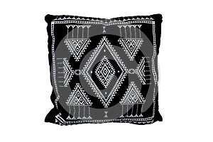 Black decorative pillow
