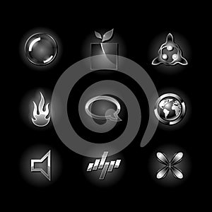 Black design elements