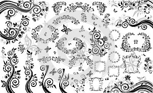 Black design elements