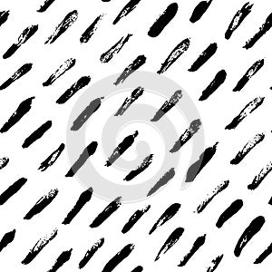 Black diagonal small lines vector seamless pattern