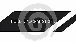 Black Diagonal Stripe Design on White Background photo
