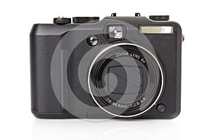 Black digital compact camera