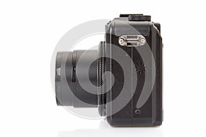 Black digital compact camera