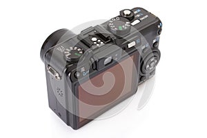 Black digital compact camera