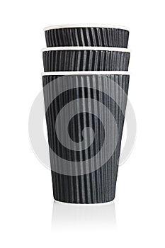 Black Disposable Paper Cups