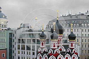 Black domes, Orthodox churches and buildings in