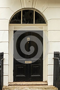 Black door in London