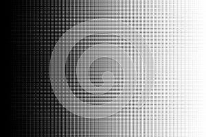 Black dot pattern. Circle transition pattern background. photo