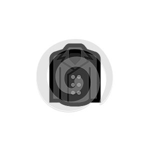 Black Double-Breasted Peacoat Icon