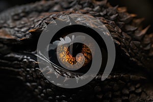 Black dragon eye. Generate Ai