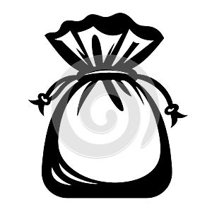 Black Drawstring Pouch Closed Sack Bundle for Secure Storage and Carrying