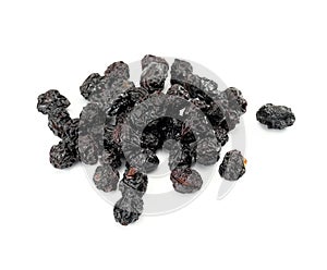 Black Dried French Plums with seeds.