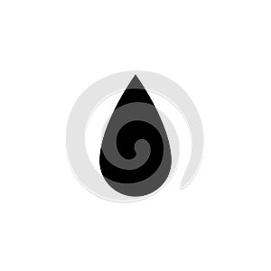 Black drop icon. Simple black icon
