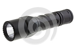 A black Dual Output LED Flashlight