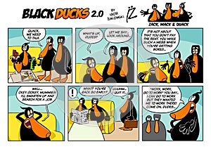 Black Ducks Cartoon Comic Strip 2 episode 1