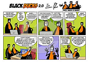 Black Ducks Cartoon Comic Strip 2 episode 3