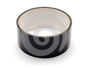 Black duct tape roll
