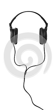 The black earphones