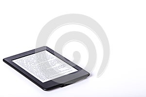 Black ebook reader or tablet