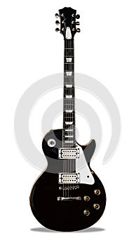 Black electric guitar photo