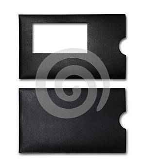 Black envelope for business correspondence