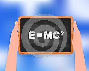 Black equivalence of mass formula. Science icon set