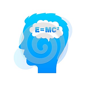 Black equivalence of mass formula. Science icon set