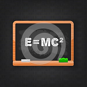 Black equivalence of mass formula. Science icon set photo