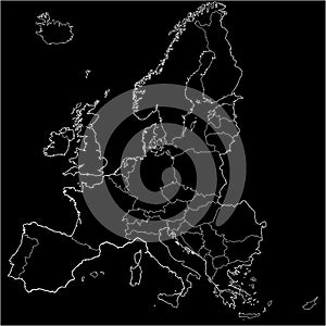 Black Europe map