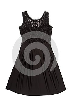 A black evening dress
