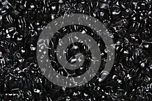 Black Expanded polyethylene foam sample background.