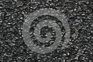 Black Expanded polyethylene foam sample background.