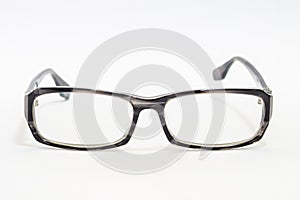 Black Eye Glasses Isolated on White background