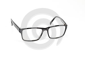 Black Eye Glasses look a bit nerd style Isolated on White