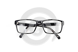 Black Eye Glasses look a bit nerd style Isolated on White