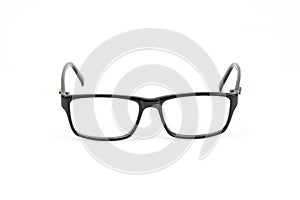 Black Eye Glasses look a bit nerd style Isolated on White