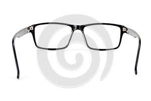 Black Eye Glasses look a bit nerd style Isolated on White