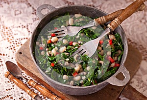 Black Eyed Peas and Collard Greens photo