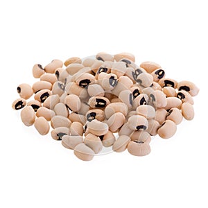 Black-eyed peas isolated on a white background