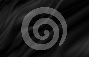 Black fabric texture background with copy space