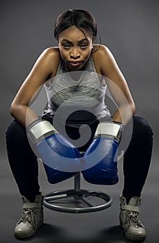 Black Female Fighter or Boxer