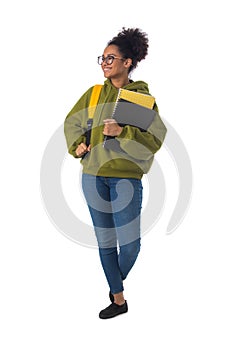 Black female high school student