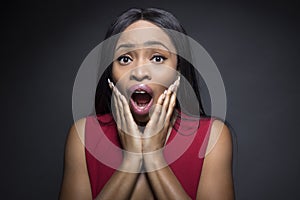Black Female with Shocked Expressions