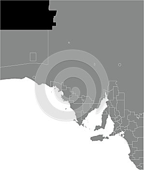 Locator map of the ANANGU PITJANTJATJARA YANKUNYTJATJARA, SOUTH AUSTRALIA photo
